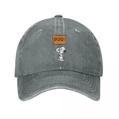 Vintage Peanuts Distressed Denim Baseball Snoopy Hat