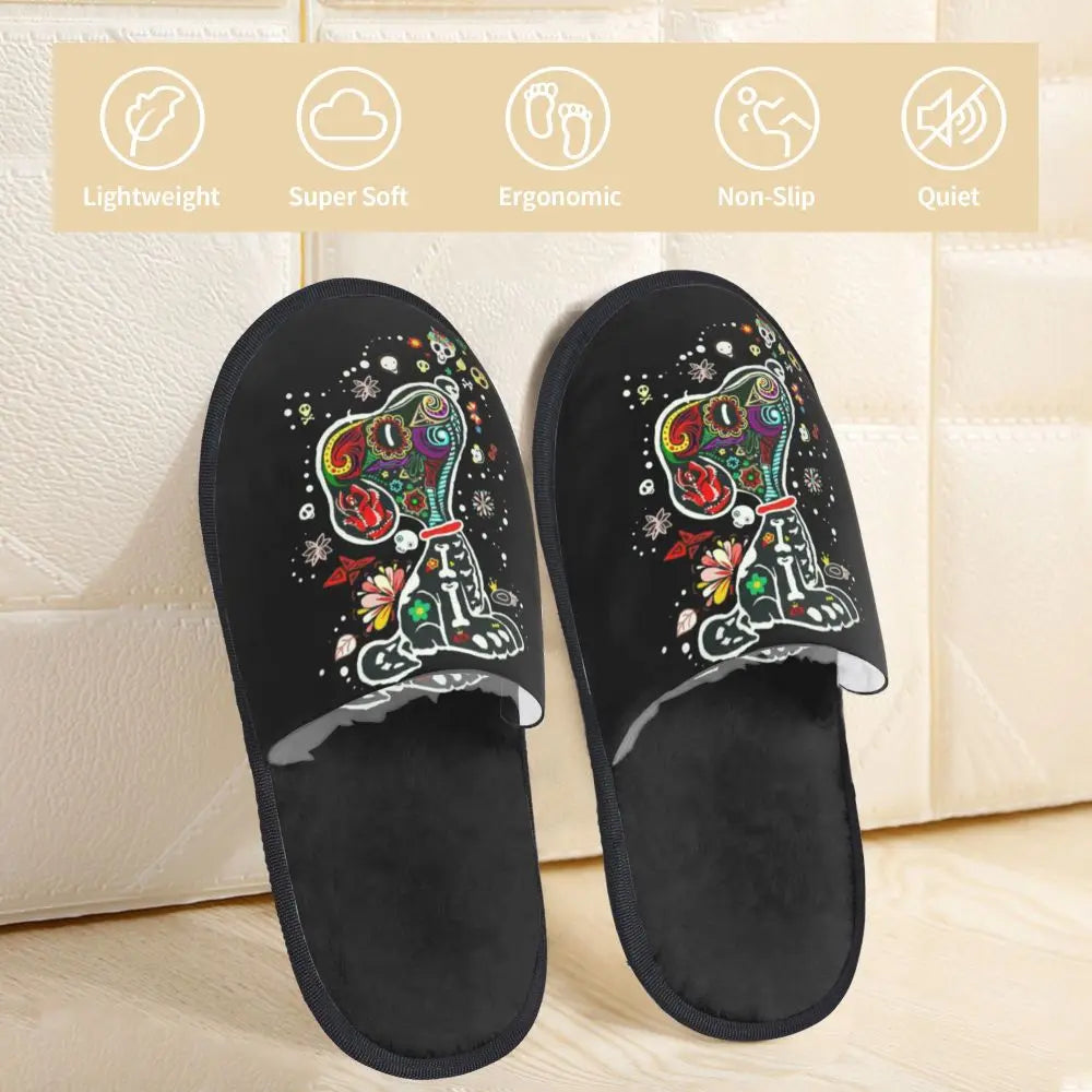 Memory Foam Women Slippers Four Leaf Clover Snoopy Slippers