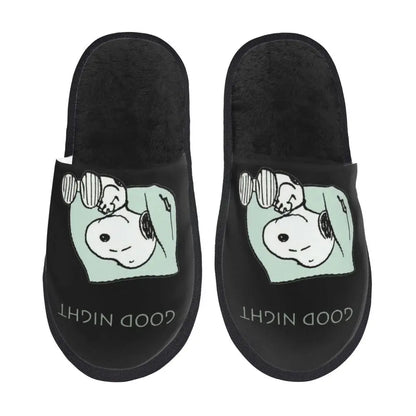 Memory Foam Women Slippers Four Leaf Clover Snoopy Slippers