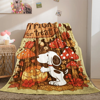 Halloween Snoopy Flannel Blanket HMT11 Snoopy Blanket
