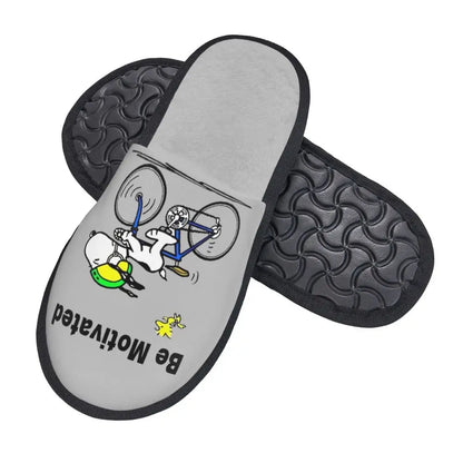 Memory Foam Women Slippers Four Leaf Clover Snoopy Slippers