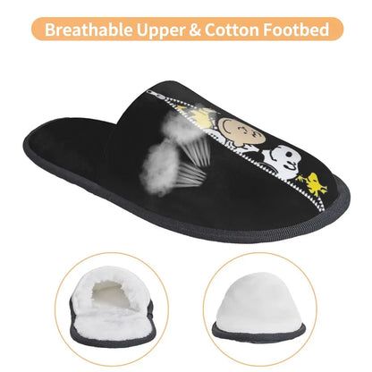 Memory Foam Women Slippers Four Leaf Clover Snoopy Slippers